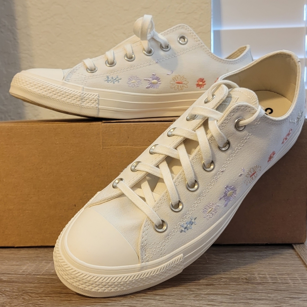 Embroidered converse